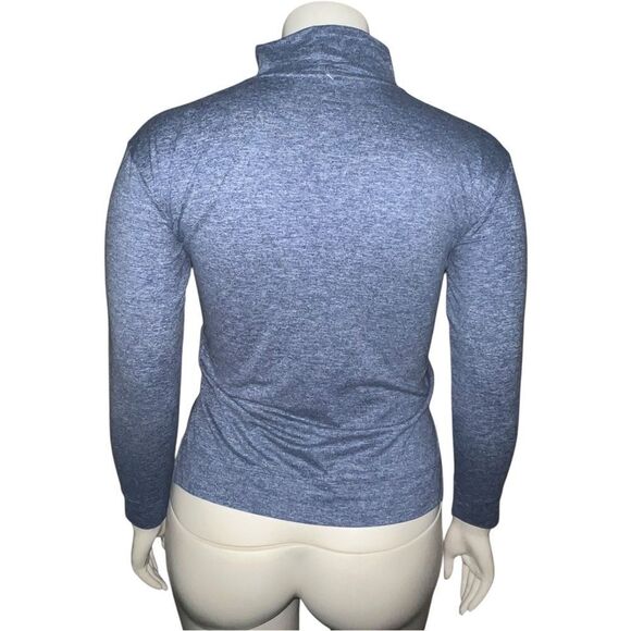 Gapfit Womens Chrome Blue Active Mock Neck Shirt Wicking Plus Size XXL NWOT - Picture 2 of 7